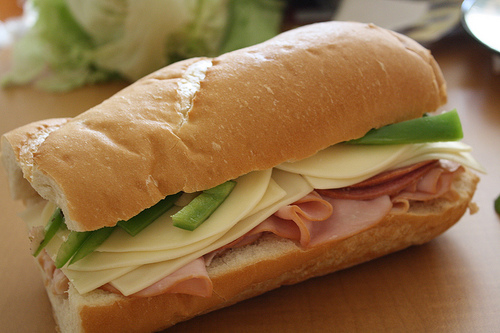 submarine or sub sandwich