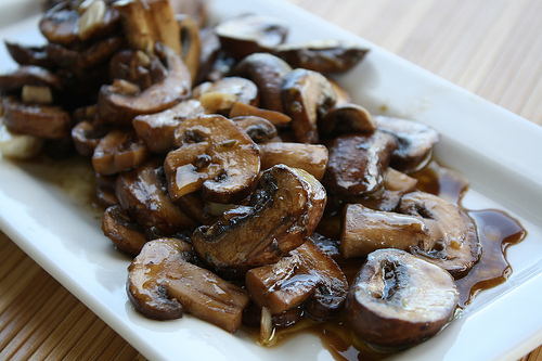 Sauteing Mushrooms