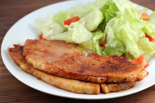 Maple Glazed Ham Steak Recipe BlogChef