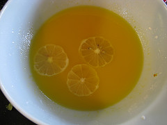 Lemon sauce for Chinese lemon chicken