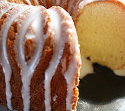 Prepared 7-up Bundt cake