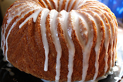 Prepared 7-up Bundt cake