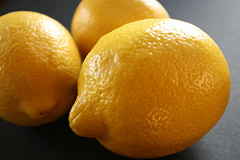 Fresh lemons for pink lemonade