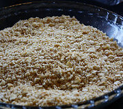 Fish fillets coated in seasoned breading