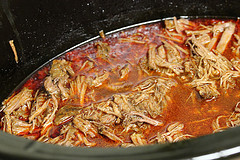 Seasoned meat filling for chimichanga