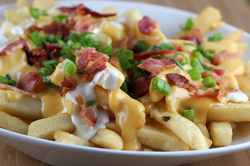 Bacon and cheese fries