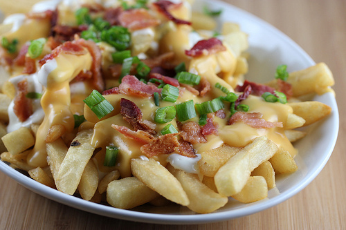 Bacon and cheese fries