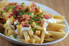Bacon and cheese fries