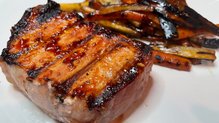 Honey Garlic Grilled Pork Loin Chops Recipe - BlogChef