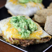 Prepared baked chimichanga recipe by BlogChef