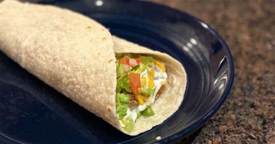 prepared Taco Bell burrito supreme