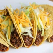 Prepared Taco Bell knock-off tacos