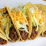 Prepared Taco Bell knock-off tacos