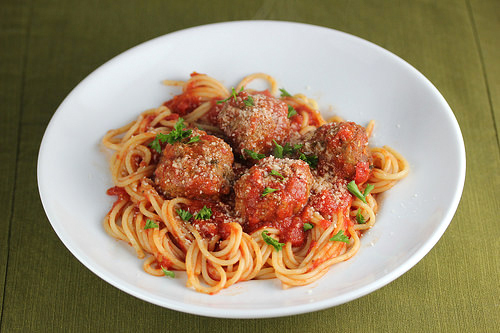 meatballs with tomato sauce