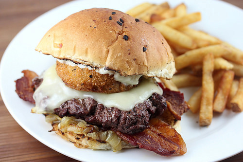 prepared roadhouse burger