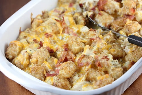 Chicken Bacon Ranch Tater Tot Casserole Recipe Blogchef