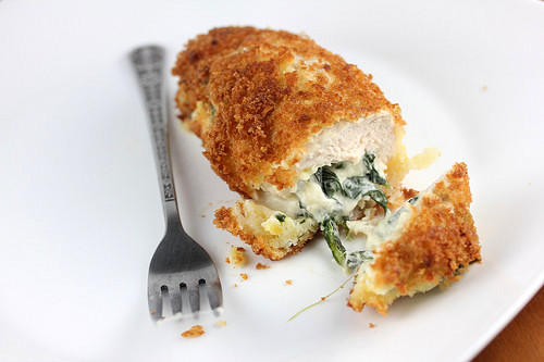 Spinach Dip Stuffed Chicken