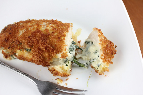 Spinach Dip Stuffed Chicken