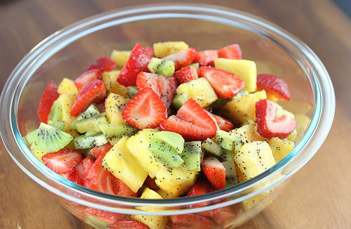 Lemon Poppy Seed Fruit Salad