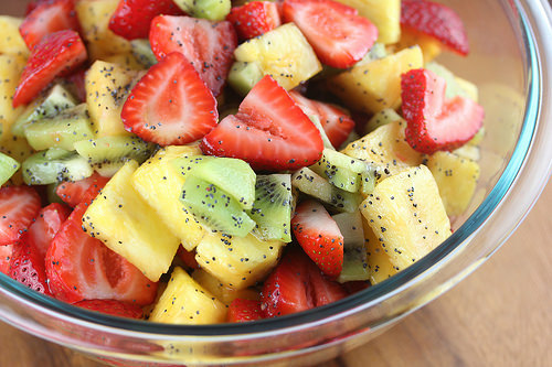 Lemon Poppy Seed Fruit Salad