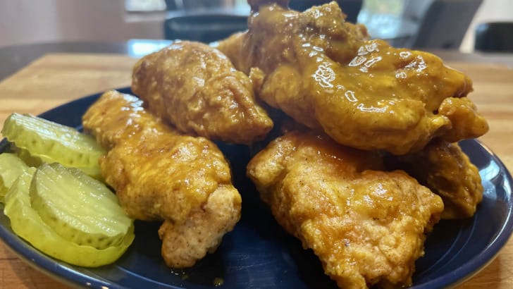 Prepared KFC Georgia Gold chicken.