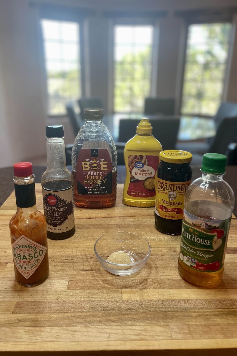 Ingredients for KFC Georgia Gold BBQ sauce.