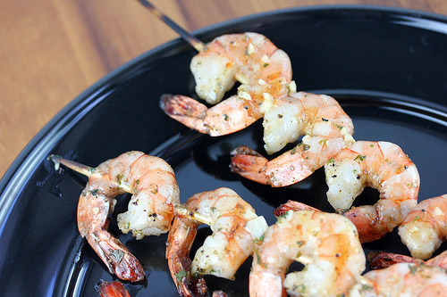 Garlic Butter Grilled Shrimp