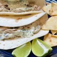 Easy pork verde tacos by BlogChef.