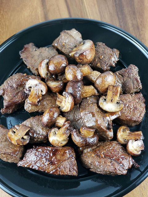 Balsamic Steak Tips with Mushrooms Recipe - BlogChef