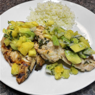 Grilled Chicken with Pineapple Avocado Salsa-image