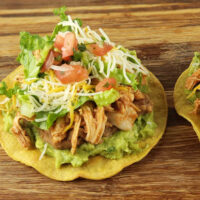 Shredded Chicken Tostadas