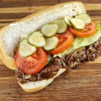 Slow Cooker Beef Po Boys