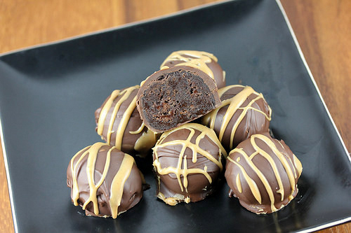 Peanut Butter Brownie Truffles