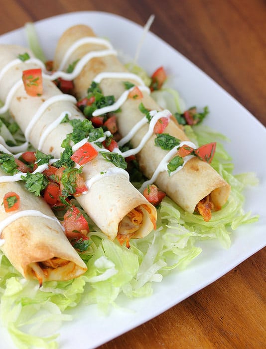 Easy Baked Chicken Taquitos Recipe