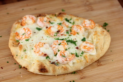 Shrimp Scampi Flatbread Pizza