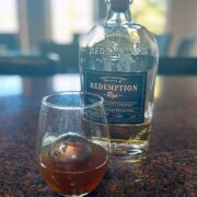 Old fashioned made with rye whiskey