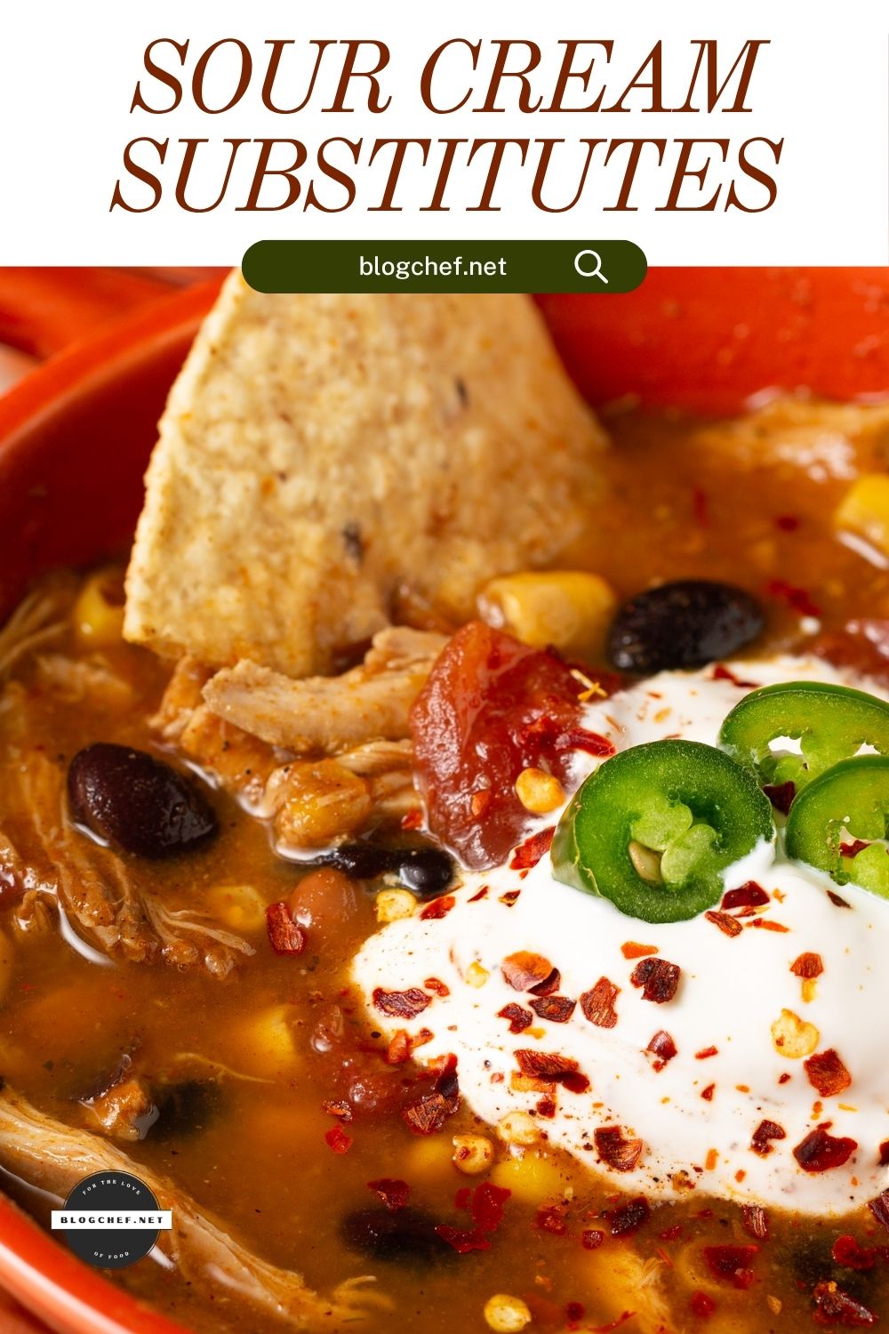 chili with sour cream