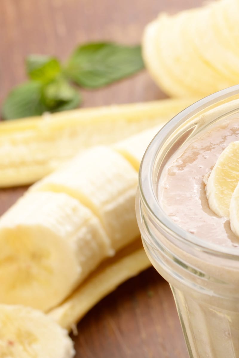 Banana yogurt post-workout smoothie.