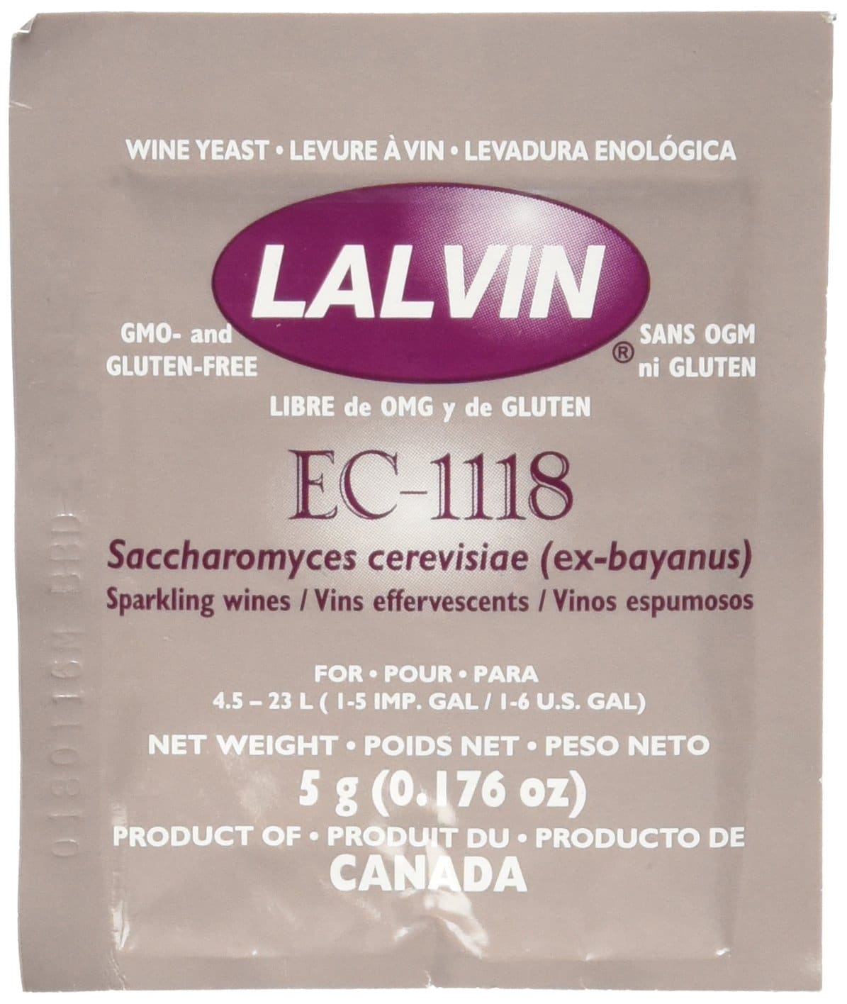 Lalvin Dried Wine Yeast