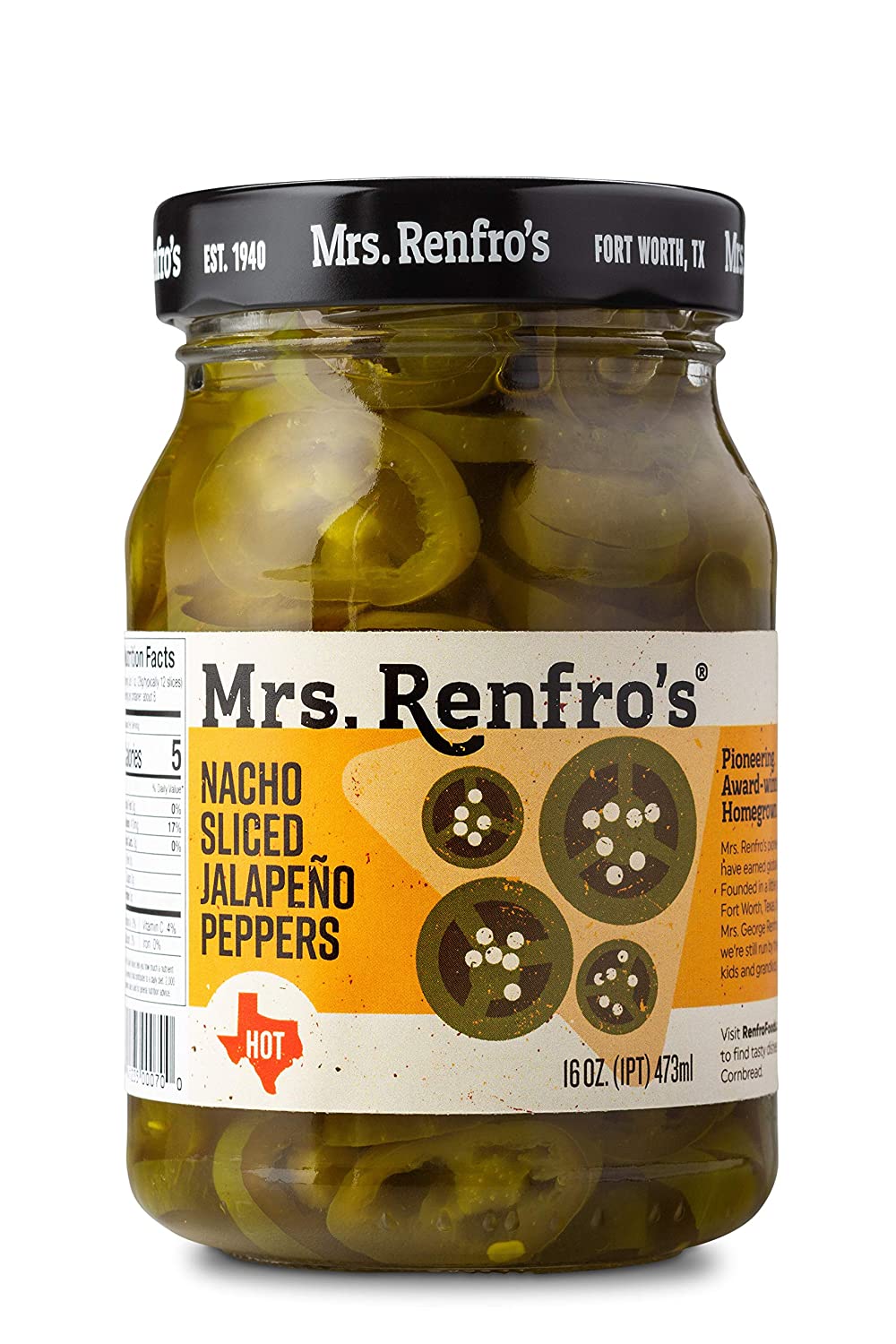 Mrs. Renfro's Nacho Sliced Jalapeno Peppers