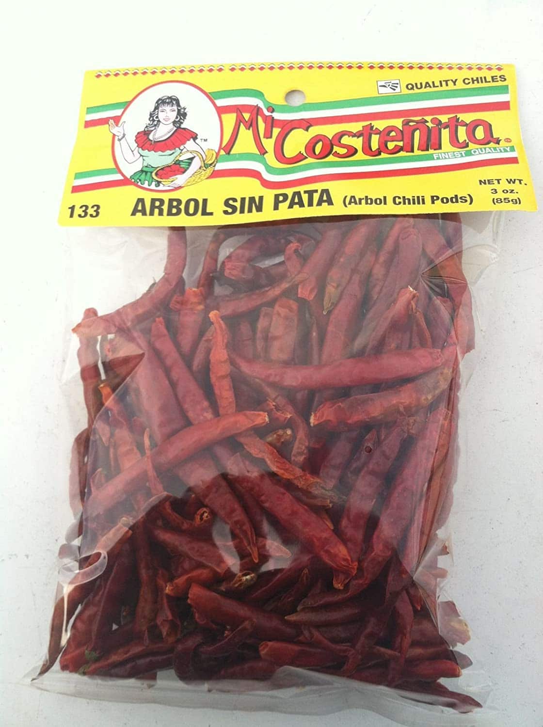 Whole Chile De Arbol, 3 Ounce