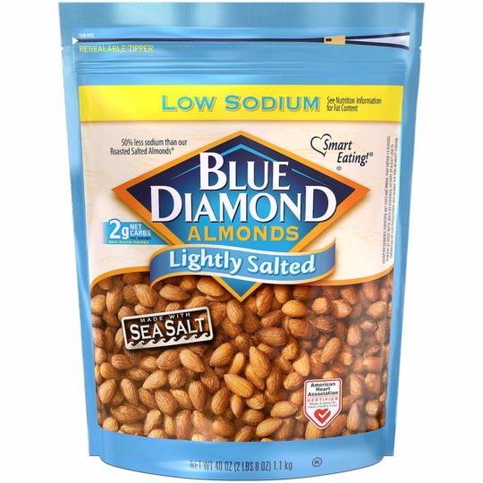 Blue Diamond Almonds Low Sodium Lightly Salted Snack Nuts
