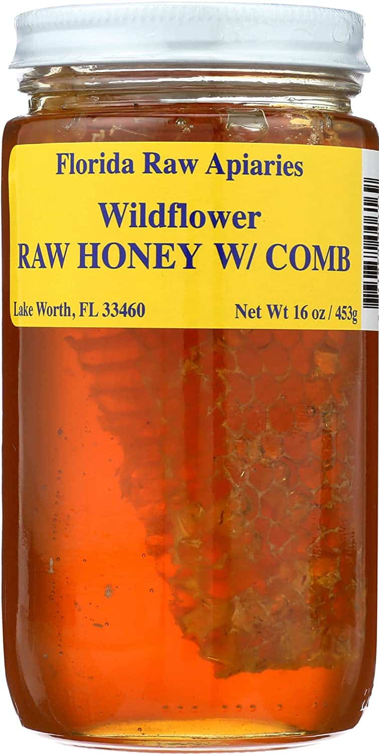 Buzzn Bee Wildflower Honey With Comb, 16 OZ