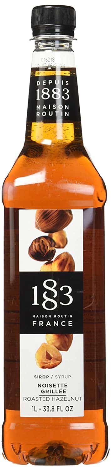 Maison Routin 1883 Premium Syrup Flavorings - Roasted Hazelnut - Purly Made in France - Pet Bottle - 1 Liter