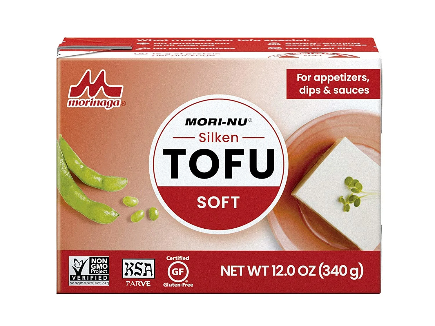 Mori-Nu Silken Soft Tofu 12oz x 12 Pack