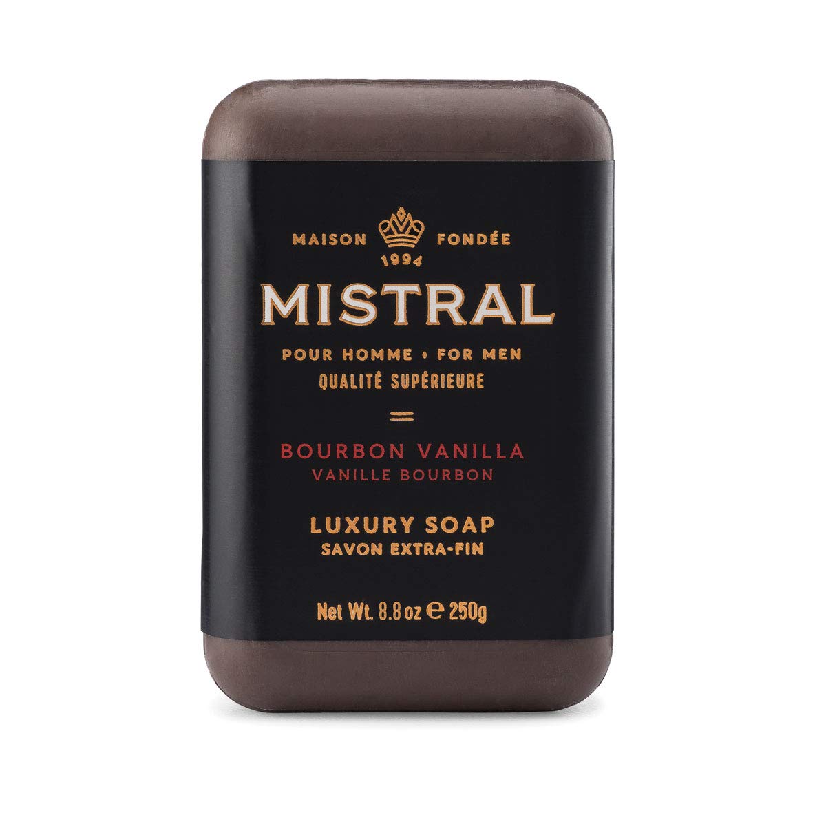Mistral Bar Soap Organic, Bourbon Vanilla, Large