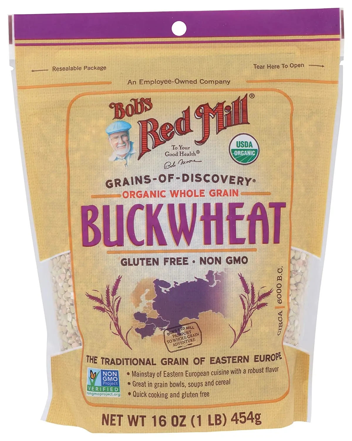 Organic Gluten Free Buckwheat Groats, 16 Ounce