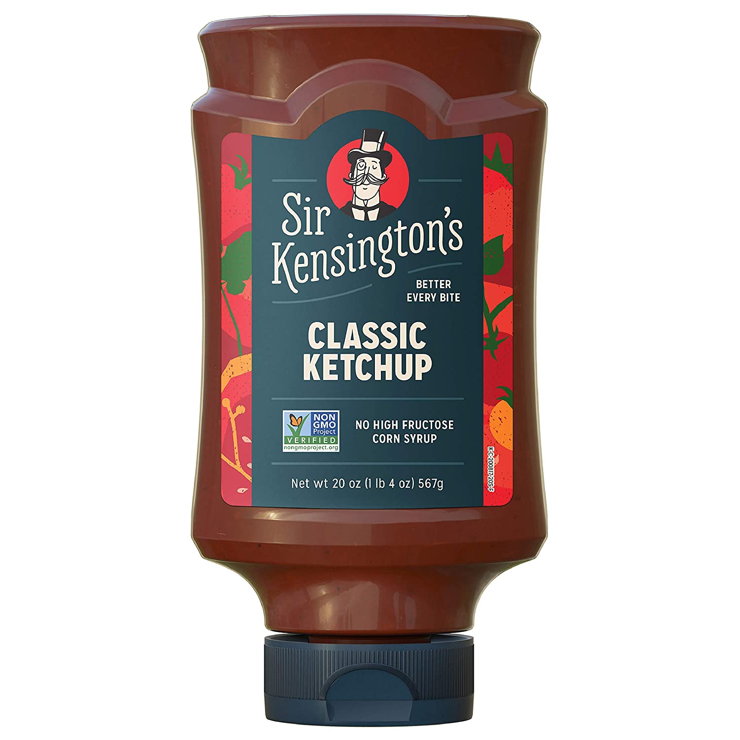 Sir Kensington's Classic Ketchup, From Whole Tomatoes, No High Fructose Corn Syrup, Gluten Free, Certified Vegan, Non- GMO Project Verified, Shelf-Stable, 20 oz
