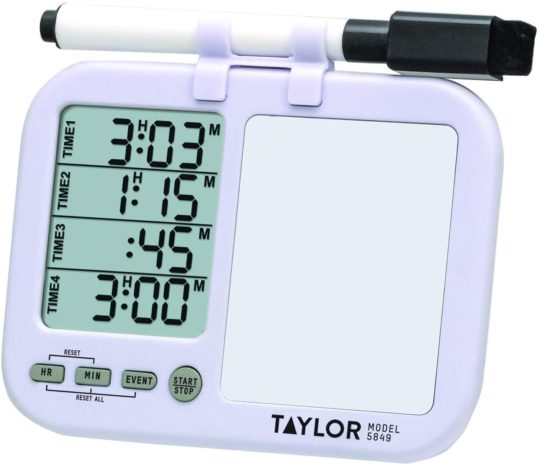 Taylor's Precision Digital Kitchen Timer with Whiteboard