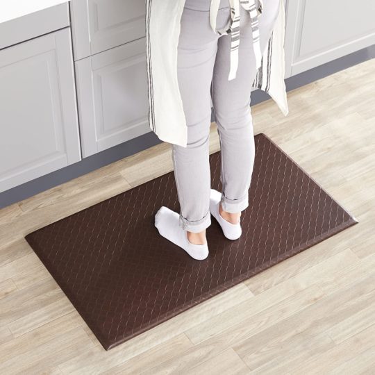 Amazon Basics Anti-Fatigue Standing Comfort Mat for Home and Office - 20 x 36-Inch, Dark Brown